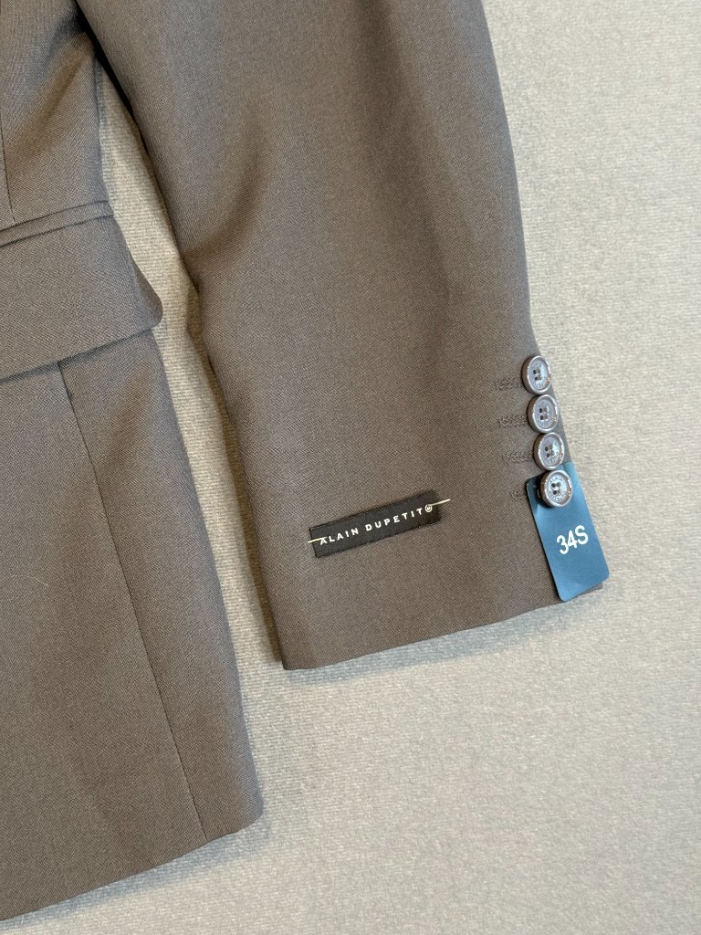 Alain Dupetit Men's Suit Jacket Blazer Charcoal Gray 34s Nwt Suittech — image 4 of 8